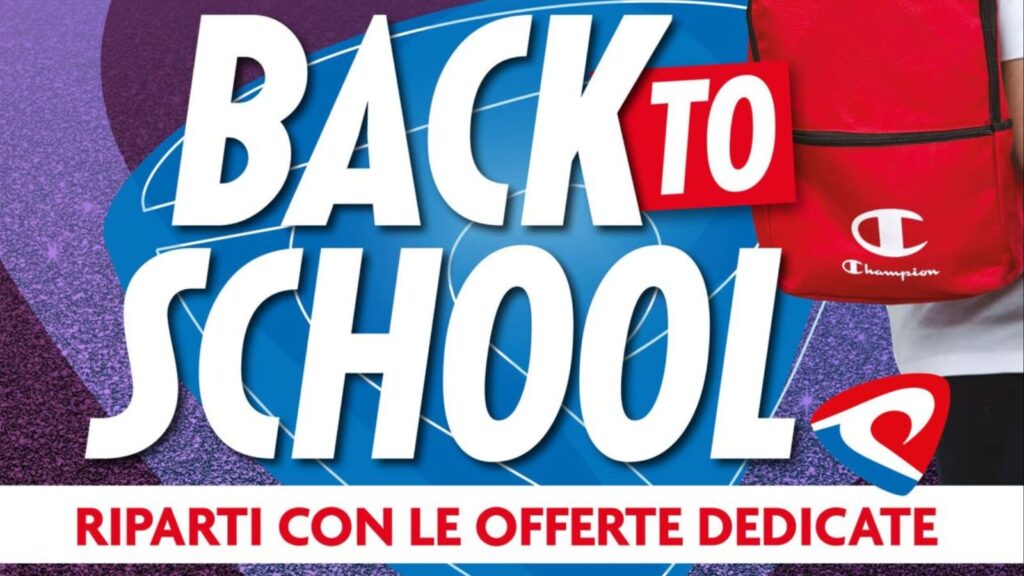 Back to School 2025: grandi offerte Champion da Il Podio Sport a Cuneo, Mondovì e Pinerolo