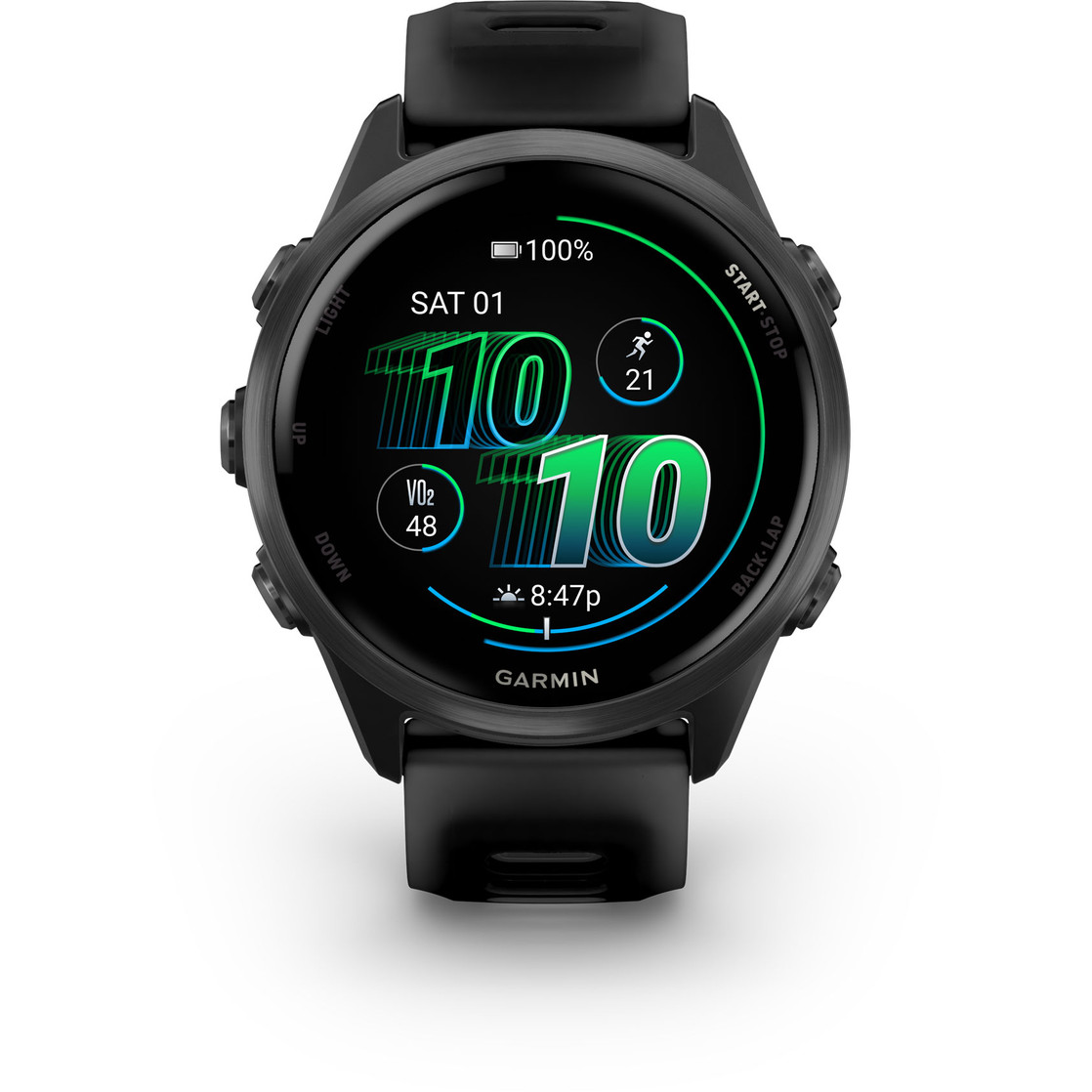Garmin Forerunner® 570 42mm AMOLED (Black / Slate Gray) - immagine 2