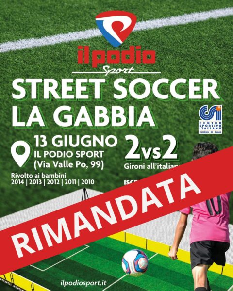 Torneo La Gabbia – RIMANDATO A DATA DA DESTINARSI