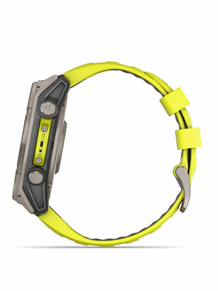 Garmin Fenix® 8 51mm Solar Sapphire Titanium (Yellow / Graphite) con Ricarica Solare - immagine 2