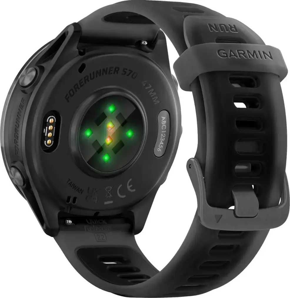 Garmin Forerunner® 570 42mm AMOLED (Black / Slate Gray) - immagine 4