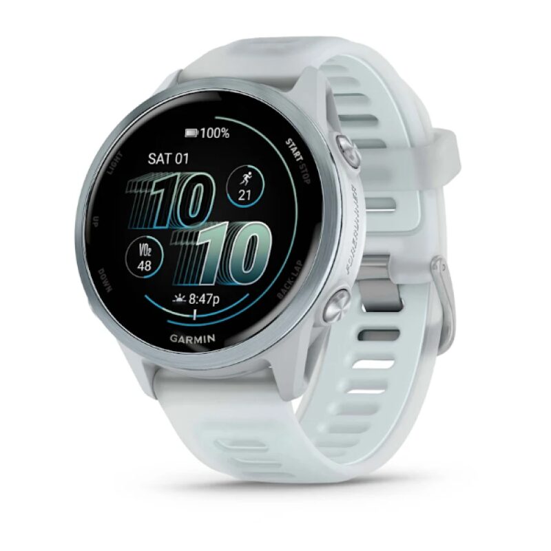 Garmin Forerunner® 570 42mm AMOLED (Whitestone / Cloud Blue Band)