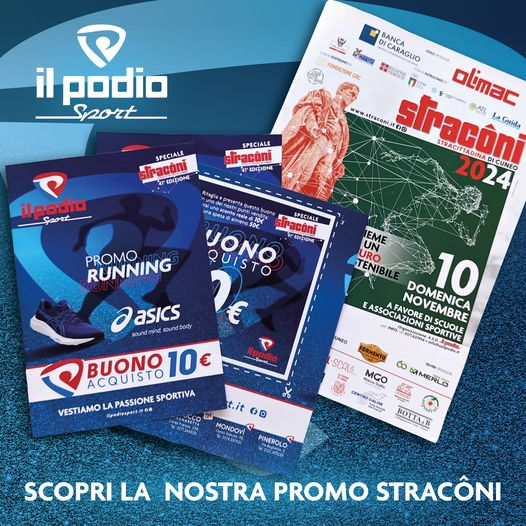 Il Podio Sport speciale Straconi 2024: promo running con Asics