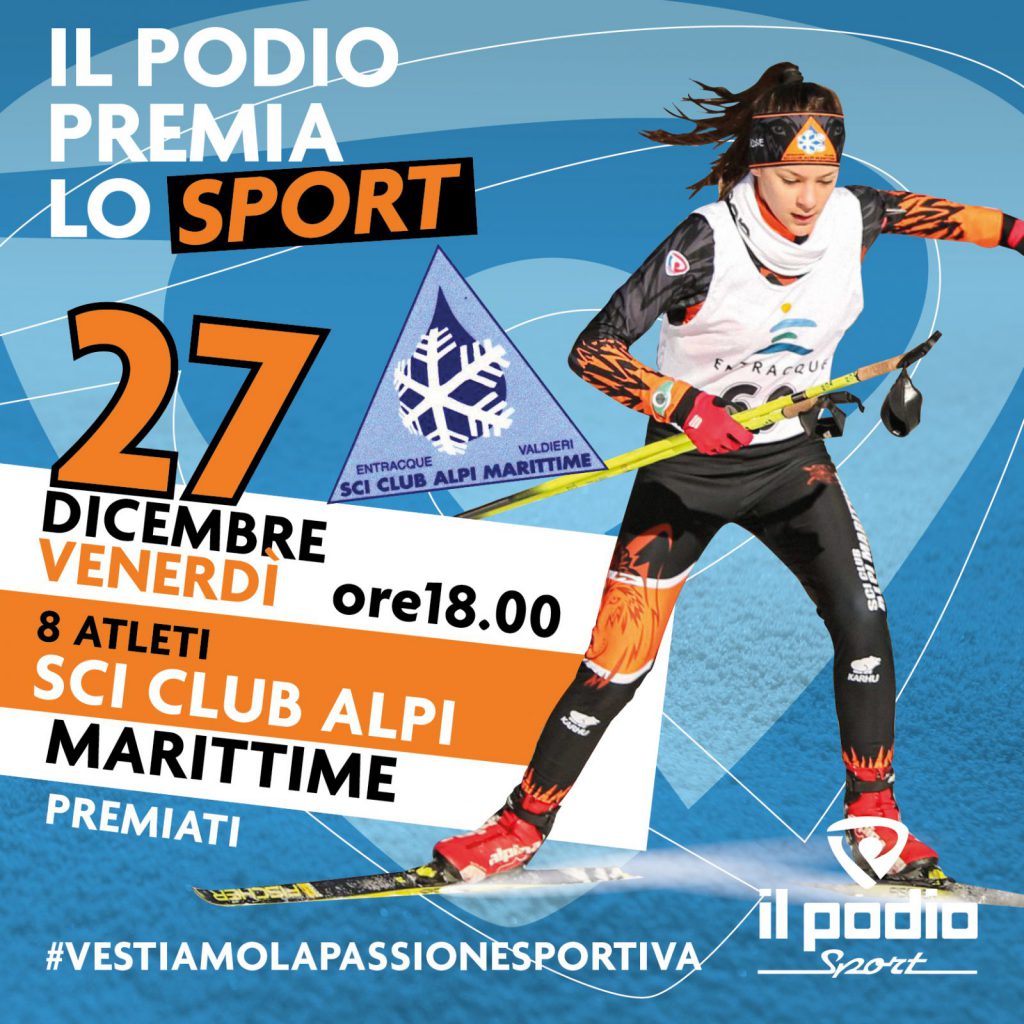 Il Podio Sport premia la passione dello Sci Club Alpi Marittime