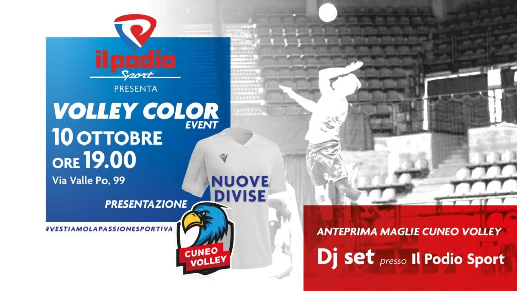Volley Color – Scopri in anteprima la nuova maglia del Cuneo Volley